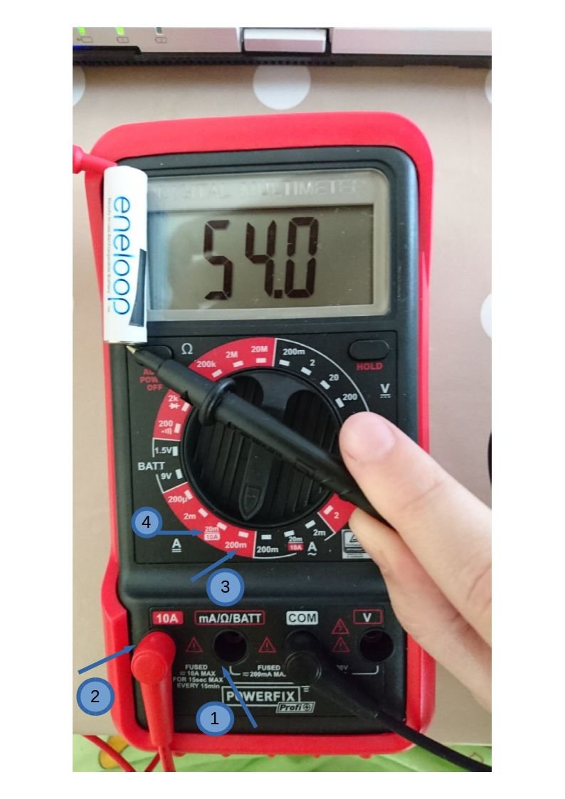 damp Torden engagement Er det sikkert at måle AAA-batteristrøm direkte med et multimeter?