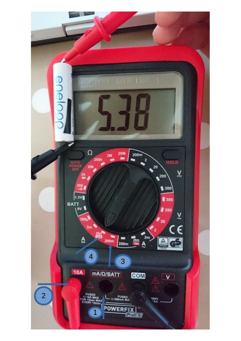 damp Torden engagement Er det sikkert at måle AAA-batteristrøm direkte med et multimeter?